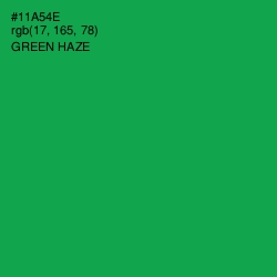 #11A54E - Green Haze Color Image