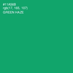 #11A56B - Green Haze Color Image