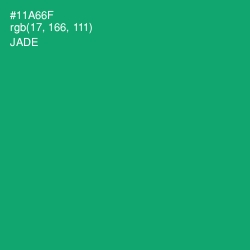 #11A66F - Jade Color Image