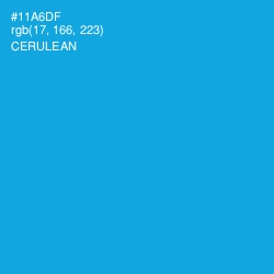 #11A6DF - Cerulean Color Image