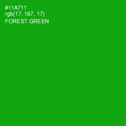 #11A711 - Forest Green Color Image