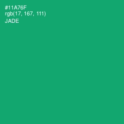 #11A76F - Jade Color Image