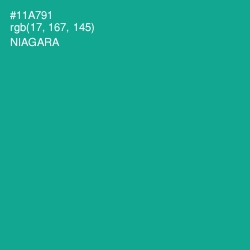 #11A791 - Niagara Color Image