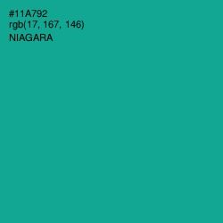 #11A792 - Niagara Color Image