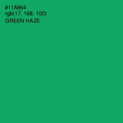 #11A864 - Green Haze Color Image