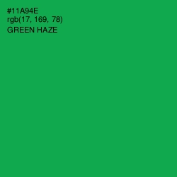 #11A94E - Green Haze Color Image