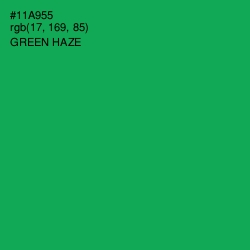 #11A955 - Green Haze Color Image