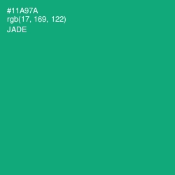 #11A97A - Jade Color Image