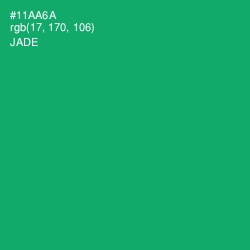 #11AA6A - Jade Color Image