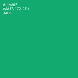 #11AA6F - Jade Color Image