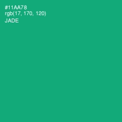 #11AA78 - Jade Color Image