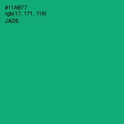 #11AB77 - Jade Color Image