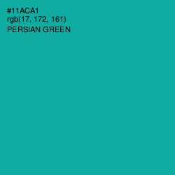 #11ACA1 - Persian Green Color Image