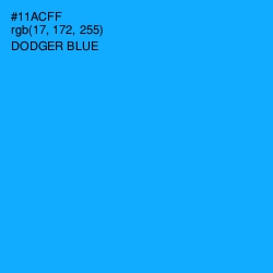 #11ACFF - Dodger Blue Color Image