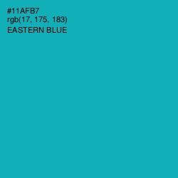 #11AFB7 - Eastern Blue Color Image