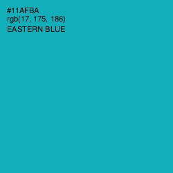 #11AFBA - Eastern Blue Color Image