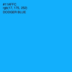 #11AFFC - Dodger Blue Color Image