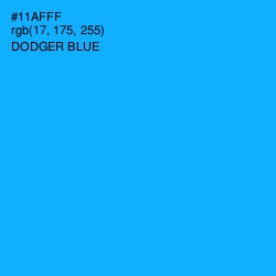 #11AFFF - Dodger Blue Color Image