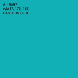 #11B0B7 - Eastern Blue Color Image
