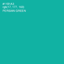 #11B1A3 - Persian Green Color Image