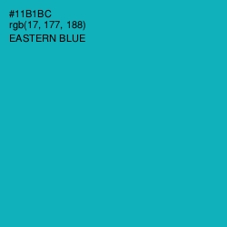 #11B1BC - Eastern Blue Color Image