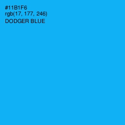 #11B1F6 - Dodger Blue Color Image