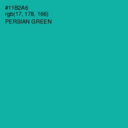 #11B2A6 - Persian Green Color Image