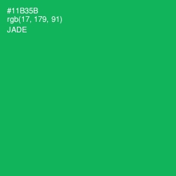 #11B35B - Jade Color Image