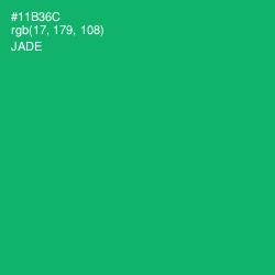 #11B36C - Jade Color Image