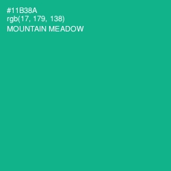 #11B38A - Mountain Meadow Color Image
