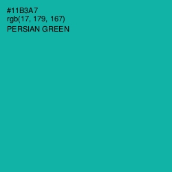 #11B3A7 - Persian Green Color Image