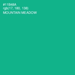 #11B48A - Mountain Meadow Color Image
