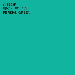 #11B59F - Persian Green Color Image