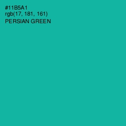 #11B5A1 - Persian Green Color Image