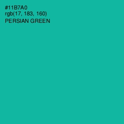 #11B7A0 - Persian Green Color Image