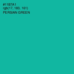 #11B7A1 - Persian Green Color Image