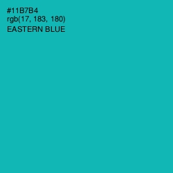 #11B7B4 - Eastern Blue Color Image