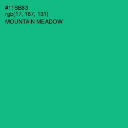#11BB83 - Mountain Meadow Color Image
