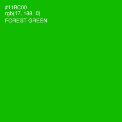 #11BC00 - Forest Green Color Image