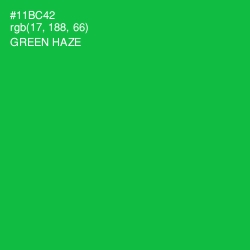 #11BC42 - Green Haze Color Image