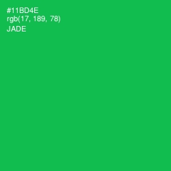 #11BD4E - Jade Color Image