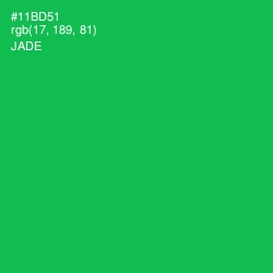 #11BD51 - Jade Color Image