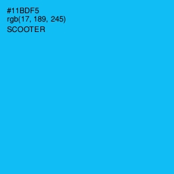 #11BDF5 - Scooter Color Image