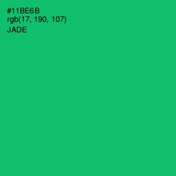 #11BE6B - Jade Color Image