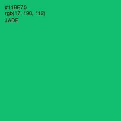 #11BE70 - Jade Color Image