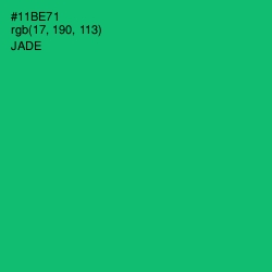 #11BE71 - Jade Color Image