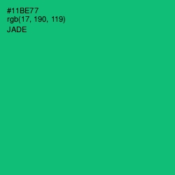 #11BE77 - Jade Color Image