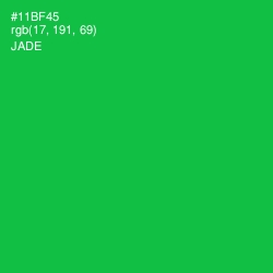 #11BF45 - Jade Color Image