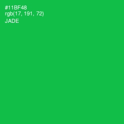 #11BF48 - Jade Color Image