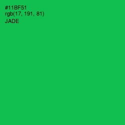 #11BF51 - Jade Color Image